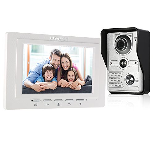 Immagine di OWSOO Videocitofono 7 Pollici Cablata Video Door Phone Monitor Interno con IR-Cut Impermeabile Telecamera Esterna Citofono Visivo Audio Bidirezionale Videocitofono Sblocco a Distanza